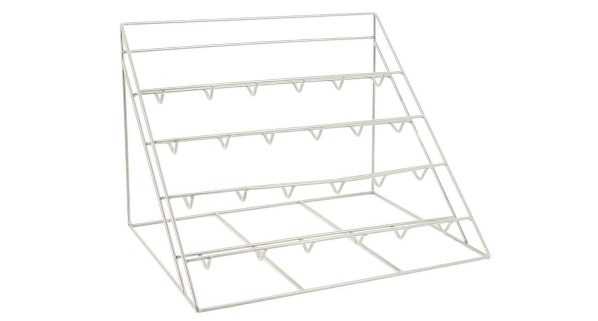 Presentatierek voor tegels metaal wit 36x26x38cm