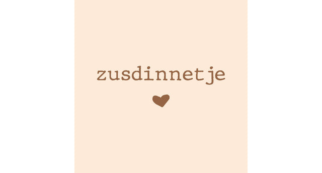 Tegeltje zusdinnetje 10,5x10,5x0,5cm keramiek