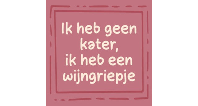 Tegeljte wijngriepje 10,5x10,5x0,5cm