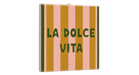 Tegeltje la dolce vita 10,5x10,5x0,5cm