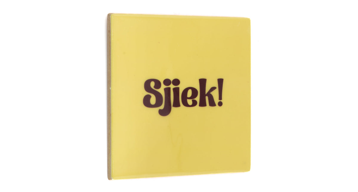 Tegeltje sjiek - keramiek 10,5x10,5x0,5cm