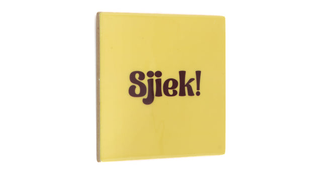 Tegeltje sjiek - keramiek 10,5x10,5x0,5cm