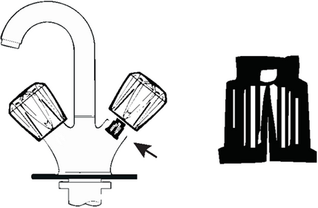 Cornat Klemmhalterung für Wasserhahngriff (2 Stück) – tec302625