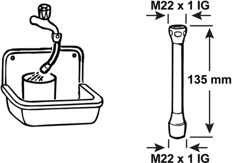 Cornat Schlauch-Sparregler m22vxm22v ch – tec307597