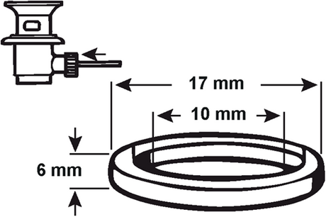 Cornat-Dichtung für Abflusshahn, 2 Stück – tec317418