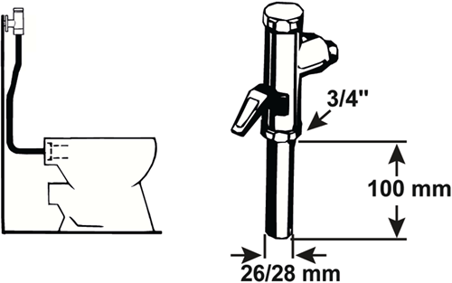 Cornat Anschlussmuffe Kanal Druckspüler 3 4 - tec362199