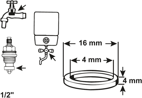 Cornat Dichtung Serviceventil 1 2 16 mm (2 Stück) – tec380214