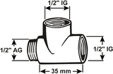 Cornat Messing-Ch-T-Stück VMM 1 2 – tec386203