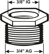Cornat Messing-Ch-Reduzierer 3 4mx3 8V – tec386302