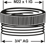 Cornat Messing-Ch-Reduzierstück VM M22x3 4 – tec386303