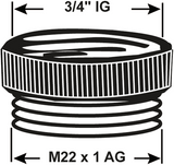 Cornat Messing-Ch-Reduzierstück MV M22x3 4 – tec386307