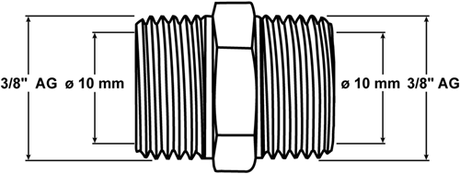 Cornat Klemmkupplung gerade 3 8mx10mm - tec5814041
