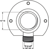 Cornat Klemmkupplung CH Wandplatte 1 2Vx10 - tec5826141