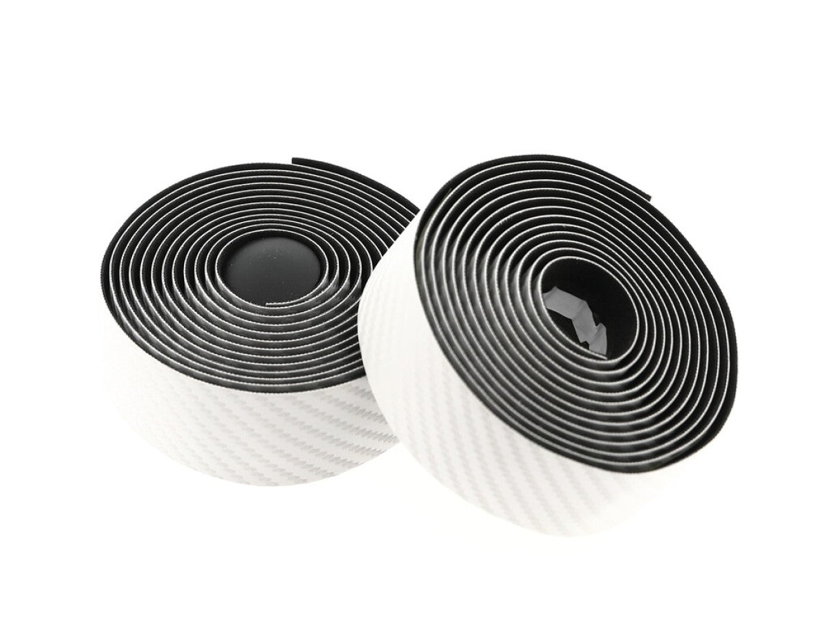 Tecora e Lenkerband Magnifique Carbon-Look, ø2,5x30mm, 2m, weiß