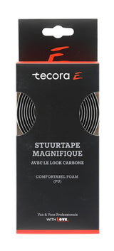 Tecora e Lenkerband Magnifique Carbon-Look, ø2,5x30mm, 2m, weiß