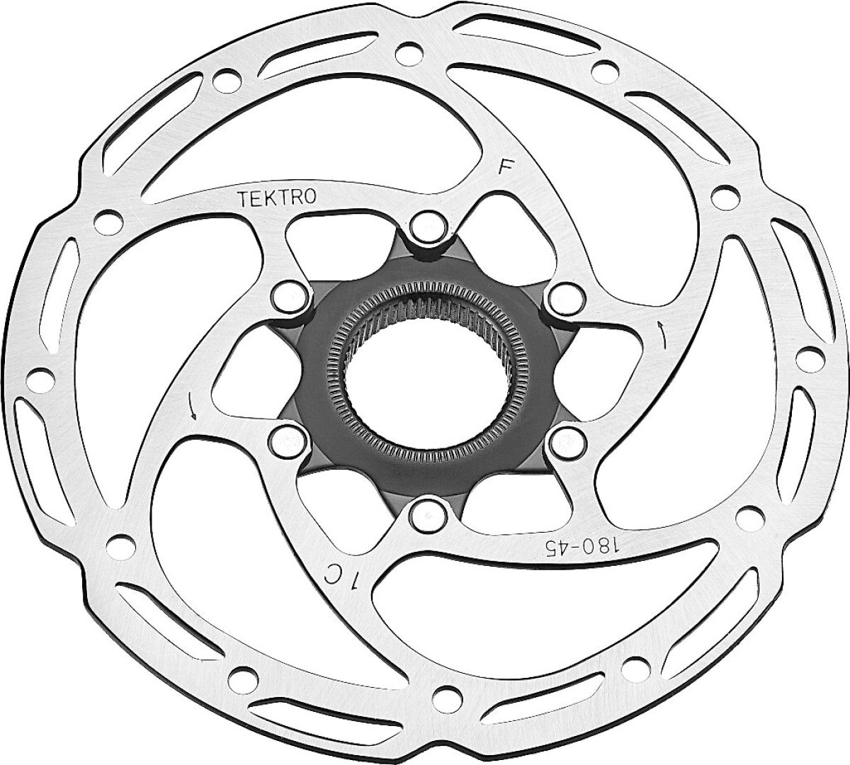 Tektro Bremsscheibe TR-45 Bremsscheiben F.HD-T390 180 mm x 2,3 mm Mitte L