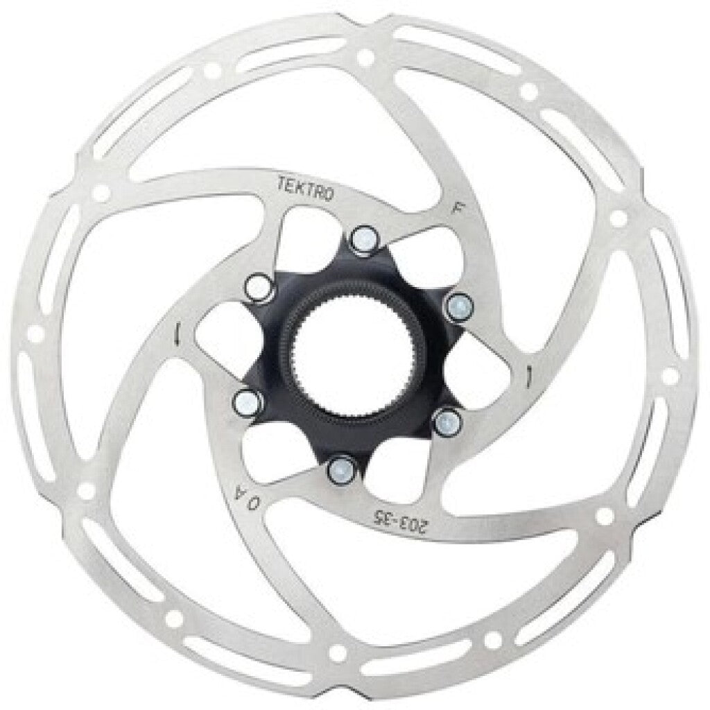 Tektro-Scheibenbremse-Rotor TR203-35 Ø203 mm, Centerlock, Silber