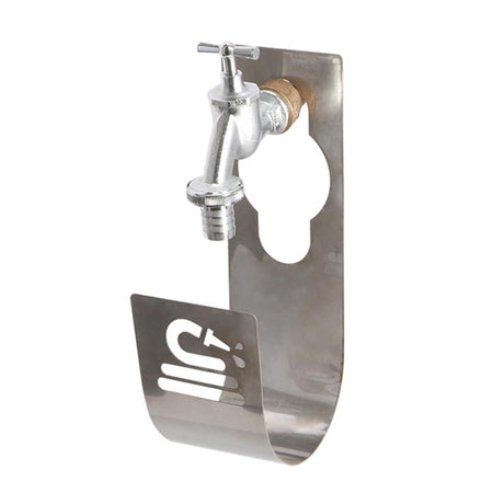 Esschert Design-Schlauchhalter-Wasserhahn aus Edelstahl