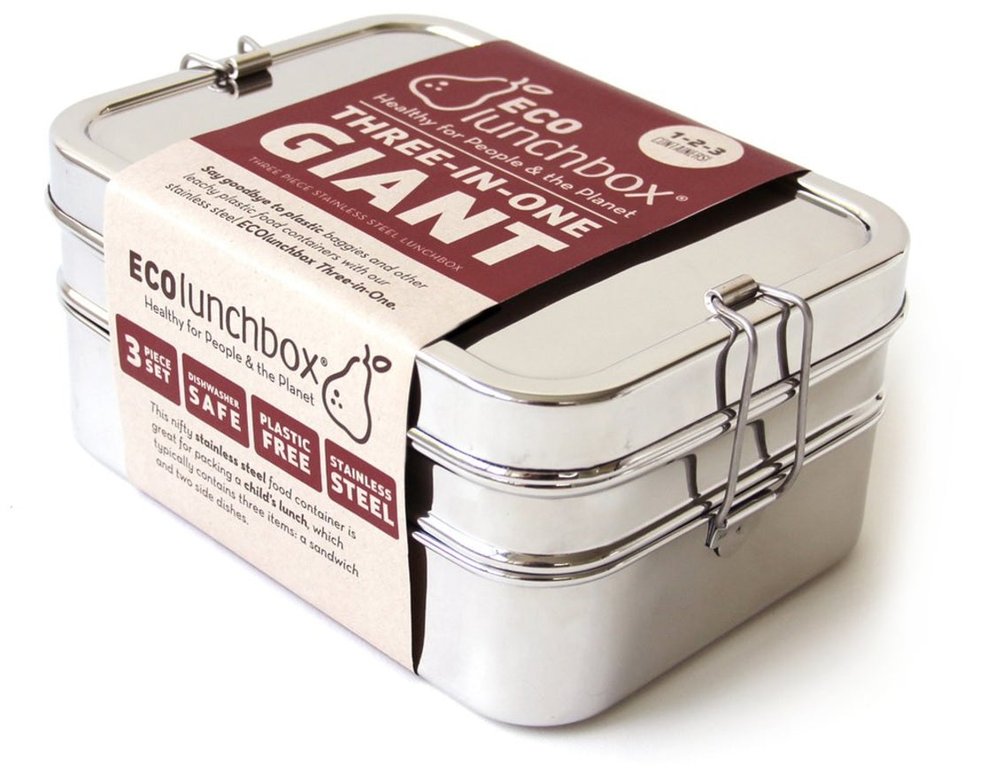ECO Lunchbox Edelstahl Lunchbox - 3 in 1 Riese