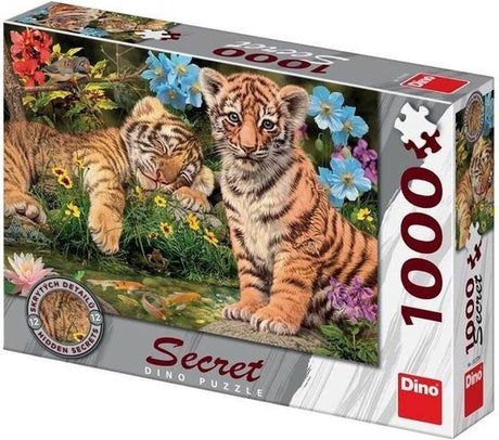 Dinotoys Dino-Puzzle – Tiger mit verborgenen Geheimnissen – 1000 Teile