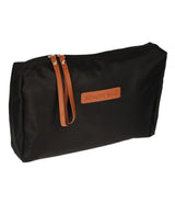 Traveller Kulturbeutel Beauty Bag Schwarz Braun 30cm x 20cm