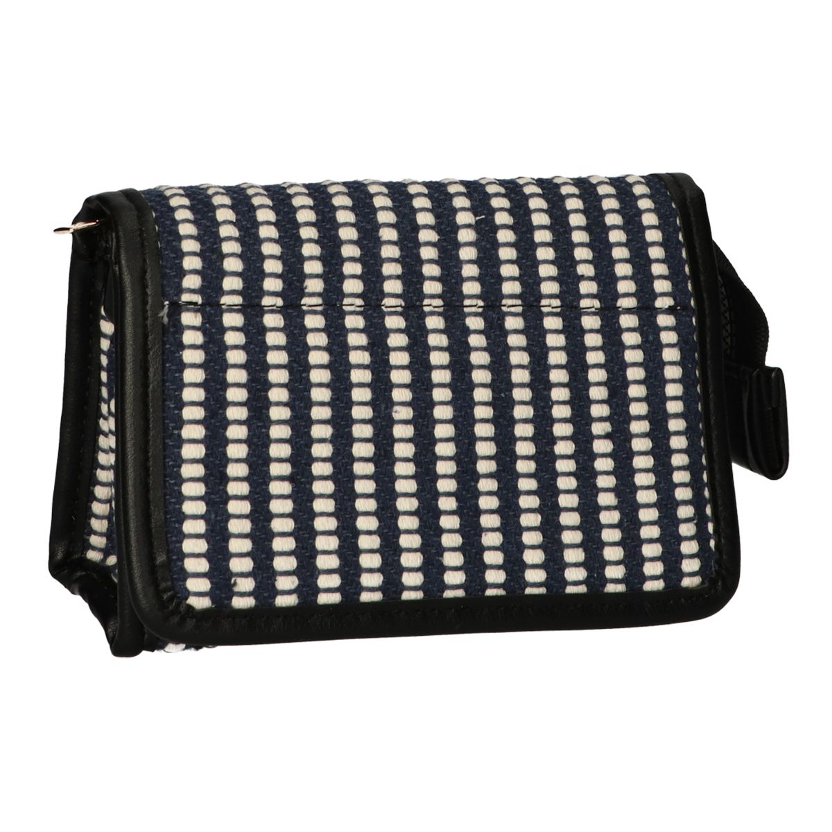 Traveller Spiegeltasche Streifen Blau Creme 16,5x11cm