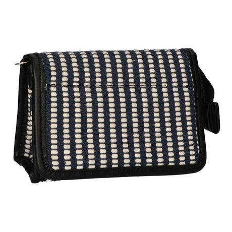 Traveller Spiegeltasche Streifen Blau Creme 16,5x11cm