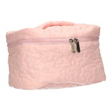 Traveller beautycase bloemen roze 24cm x 17cm