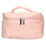 Traveller beautycase bloemen roze 24cm x 17cm