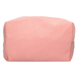 Traveller toilettas rib waterdicht roze 24,5cm x 18,5cm