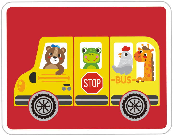 Toky Toy Pädagogische Holzmagnetplattentransport 80-Stück