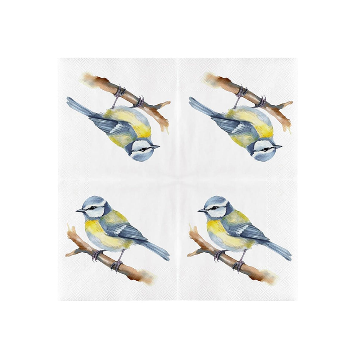 Esschert design papieren servet. pimpelmees 33x33cm
