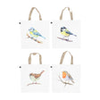 Esschert Design Einkaufstasche Aquarell Vogel sortiert. 40 x 14,5 x 40 cm pro Seite