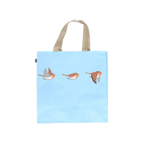 Esschert design boodschappentas roodborstjes 40x40x14,5cm