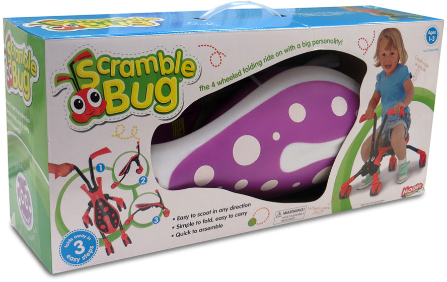 Die Bugs Scramblebug Bubblegum Walking Bike mit 4 Rädern Junior Pink White