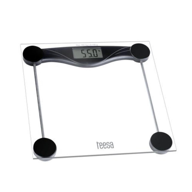 Digitale Personenwaage von Teesa, transparent, bis 180 kg
