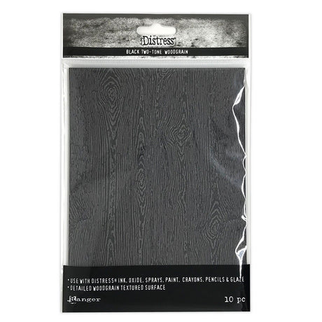 Ranger Ink Ranger • Tim Holtz Distress Halloween Holzmaserung Karton schwarz 10 Blatt