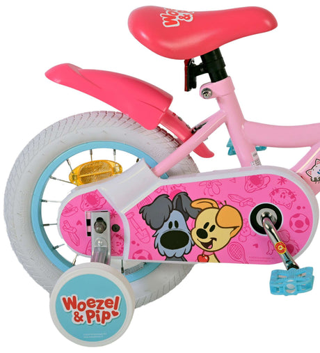 Woezel Pip Children's Bike - Mädchen - 12 Zoll - Pink