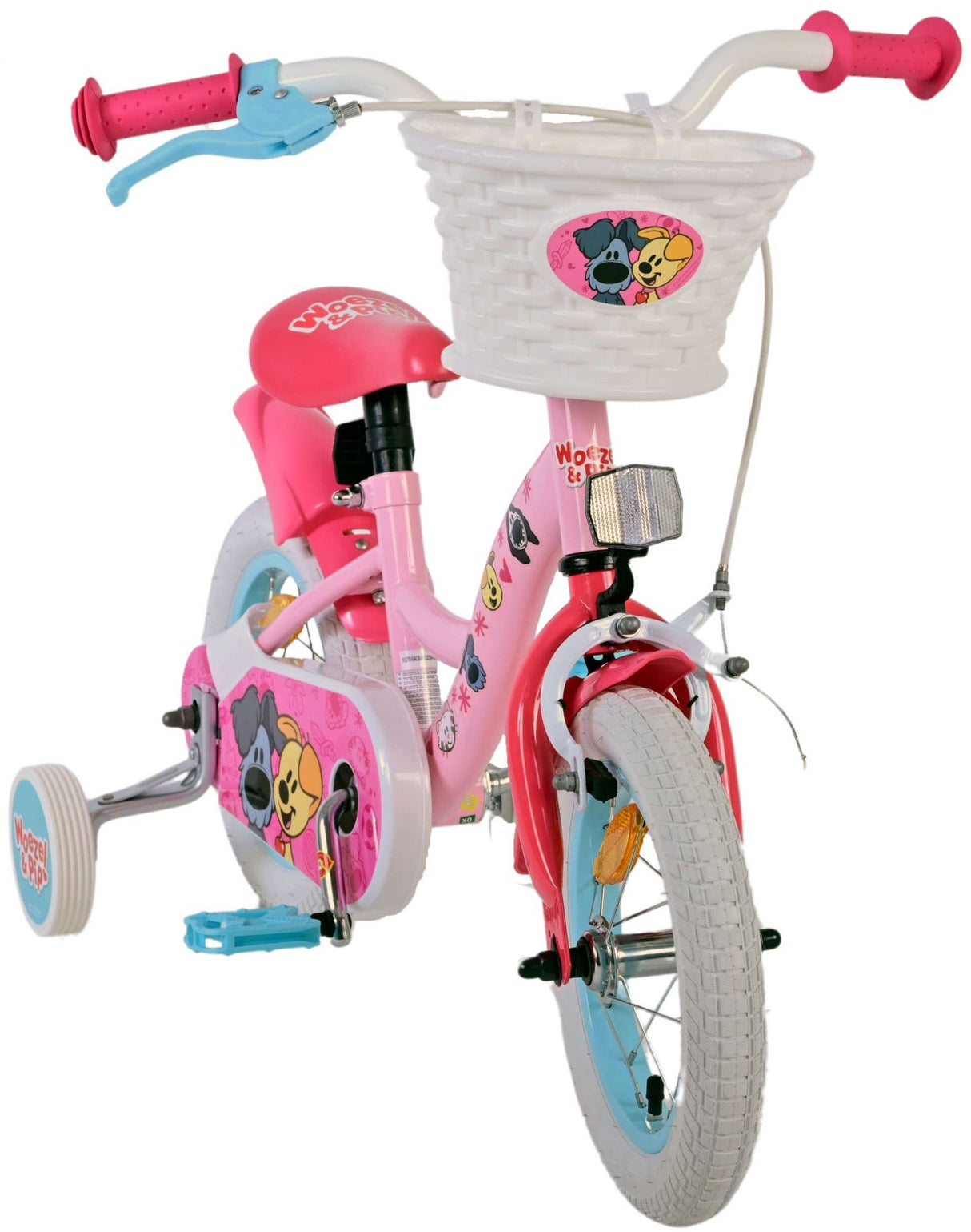Woezel Pip Children's Bike - Mädchen - 12 Zoll - Pink