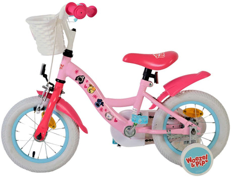 Woezel Pip Children's Bike - Mädchen - 12 Zoll - Pink