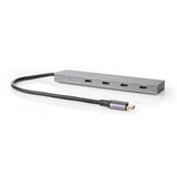 Nedis USB-Hub | 1x USB-C 3.2 Gen 2 Stecker | USB-C 3.2 Gen 2 Buchse mit PD 3.0 3x USB-C 3.2 Gen 2 Buchse | 4-Port-Port(s) | USB 3.2 Gen 2 | USB-betrieben | 10 Gbit/s – uhubu3470at