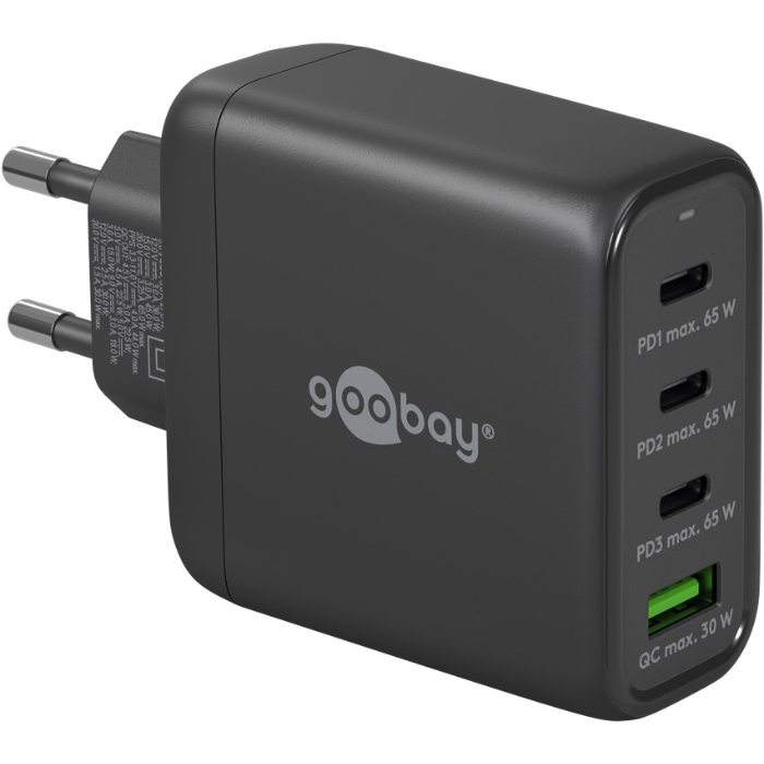 Goobay USB-C PD Gan Multiport Schnellladegerät (68 W)