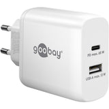Goobay USB-C PD Gan Dual Schnellladegerät (65 W)