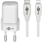 Goobay Lightning USB-C PD Ladeset Nano (20 W)