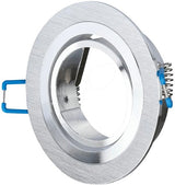 V-tac Einbaustrahler verstellbar 50 mm rund gebürstetes Aluminium 5013364