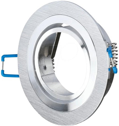 V-tac Einbaustrahler verstellbar 50 mm rund gebürstetes Aluminium 5013364
