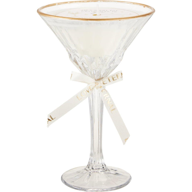 Home styling geurkaars in cocktailglas 11x17cm