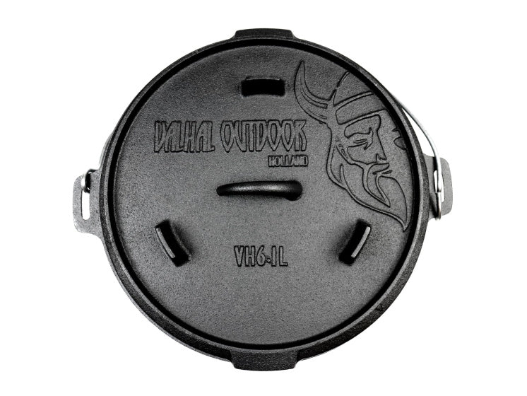 Valhal Dutch Ofen Braadpan Gusseisen ohne Beine 6,1 l