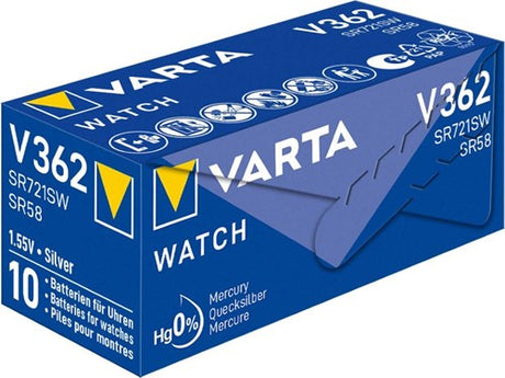 Varta 362 SR58 10 Stück im Karton