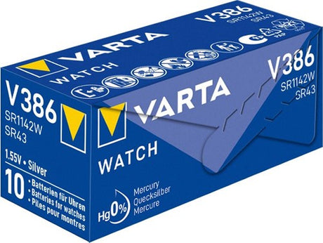 Varta 386 SR42 10 Stück im Karton